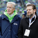 Pete Carroll and John Schneider, together for ... awhile longer now. Just great.